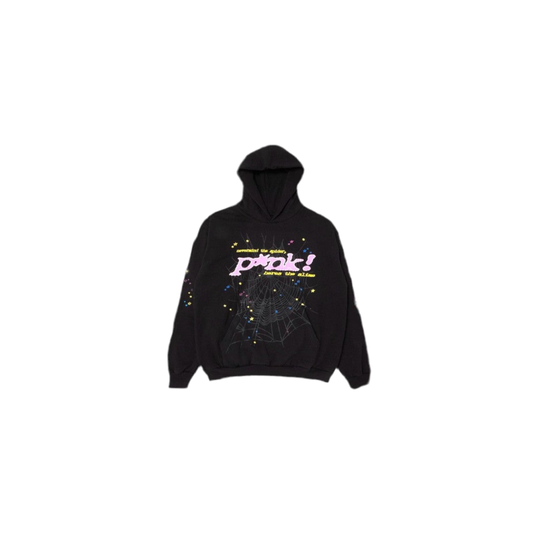 Sp5der Young Thug Black Punk Hoodie
